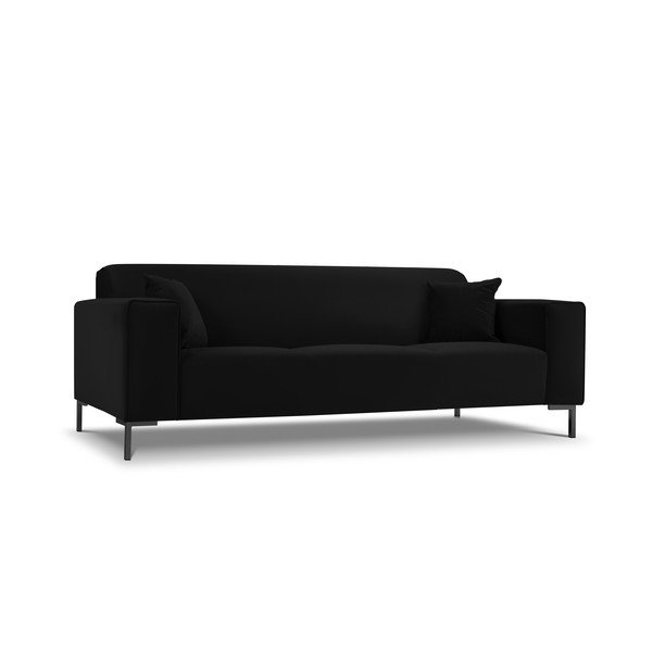 Juoda aksominė sofa Cosmopolitan Design Siena-image-3