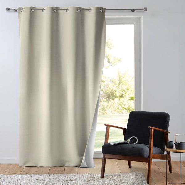 Smėlio spalvos iš mikropluošto termo užuolaida 135x260 cm Micropolar – douceur d'intérieur-image-2