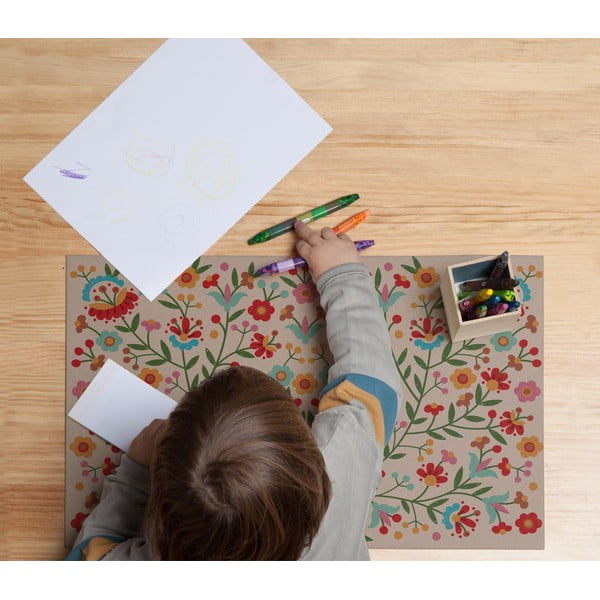 Vaikiškas padėkliukas 55x35 cm Mexican Flowers - Little Nice Things-image-1