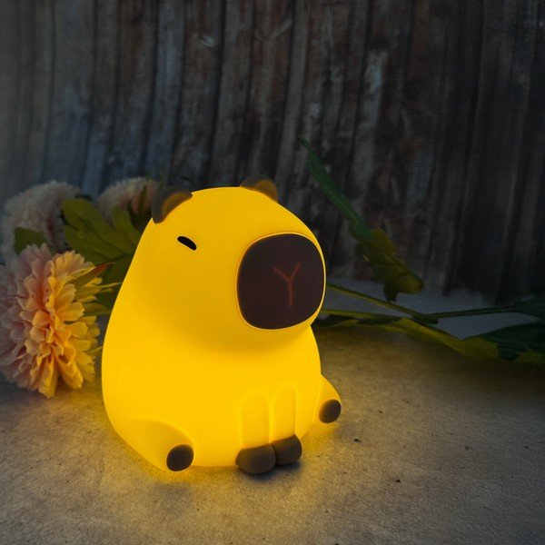 Šviesiai geltonos spalvos vaikiška naktinė lemputė Capybara – Fischer & Honsel-image-2