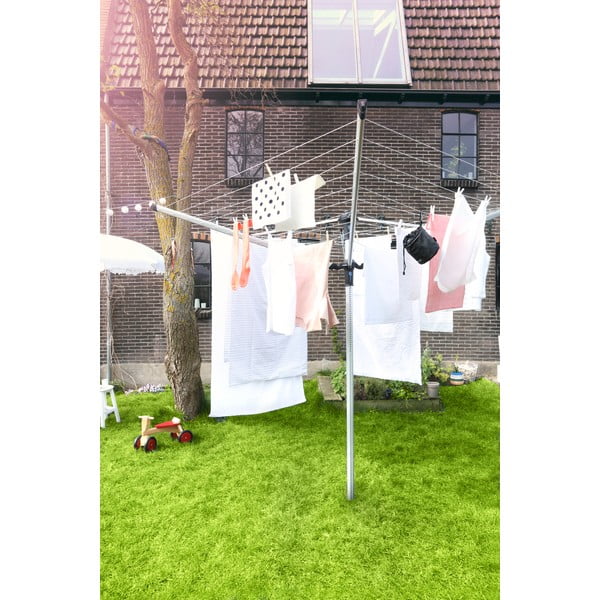 Sidabrinės spalvos sodo skalbinių džiovykla 50 m Lift-o-Matic Advance – Brabantia-image-1