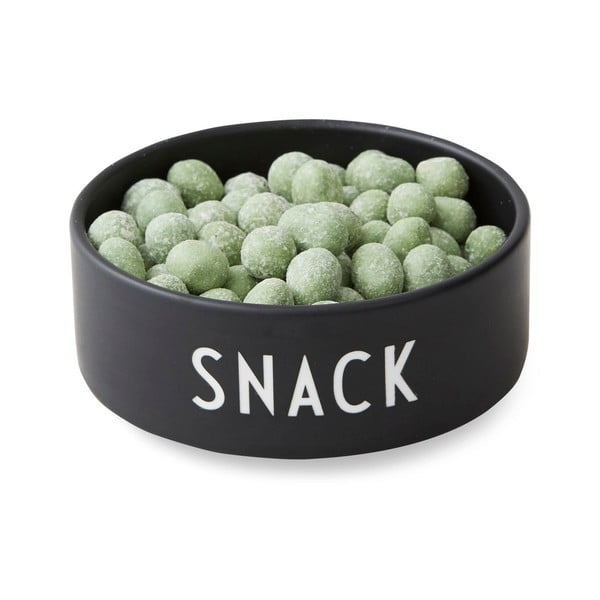 Juodas porcelianinis dubuo Design Letters Snack, ø 12 cm-image-1