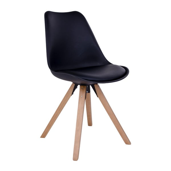 Valgomojo kėdės juodos spalvos 2 vnt. Bergen – House Nordic