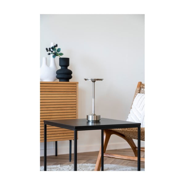 Sidabrinės spalvos stalinis šviestuvas LED (aukštis 28,5 cm) Lyneham – House Nordic-image-1