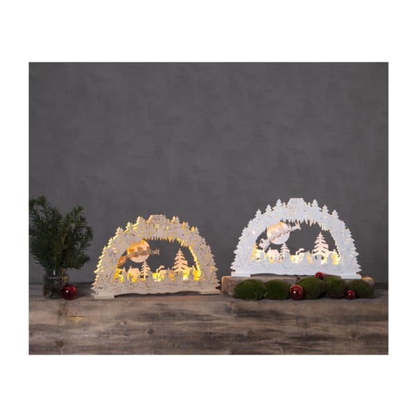 Balta LED šviesos dekoracija Star Trading Ulm, aukštis 27 cm-image-2