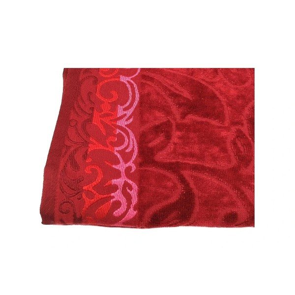 Iš medvilnės vonios rankšluostis raudonos spalvos 70x140 cm Skyline – JAHU collections-image-1