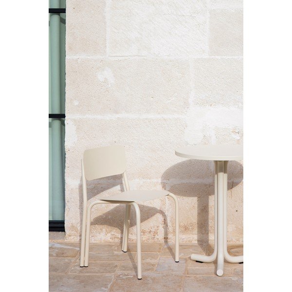 Smėlio spalvos metalinė sodo kėdė Kei – noo.ma-image-1