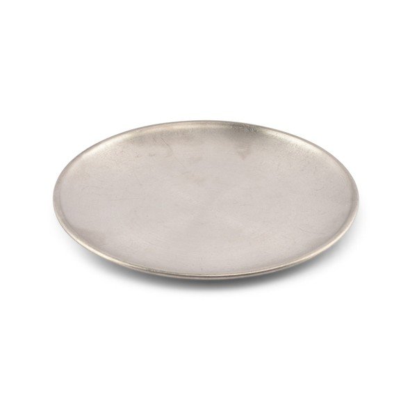 Sidabrinės spalvos desertinė iš metalo lėkštė ø 17 cm Serve – BonBistro-image-2