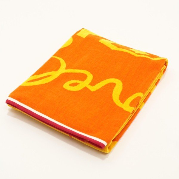 Oranžinis medvilninis paplūdimio rankšluostis "My Home Plus Sea", 100 x 173 cm-image-1