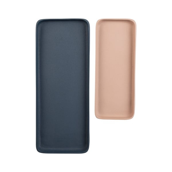 Iš metalo dekoratyviniai padėklai 2 vnt. 15,5x39,5 cm Rebel – Zuiver-image-2