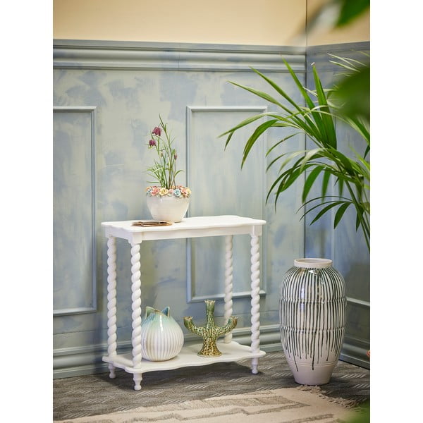 Baltos spalvos konsolinis staliukas 30x60 cm Bia – Bloomingville-image-1