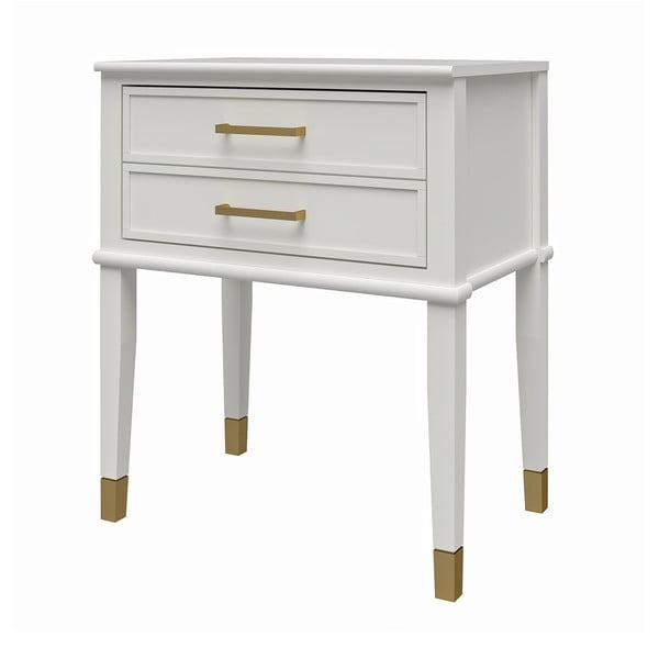 Baltos spalvos naktinis staliukas Westerleigh – CosmoLiving by Cosmopolitan-image-4