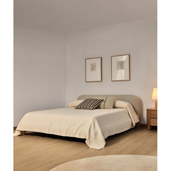 Kreminės spalvos lovatiesė 240x260 cm Raylo – Kave Home-image-1