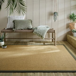 Žalios spalvos/šviesiai rudos spalvos lauko ir vidaus kilimas 160x230 cm Sisal Look – Flair Rugs
