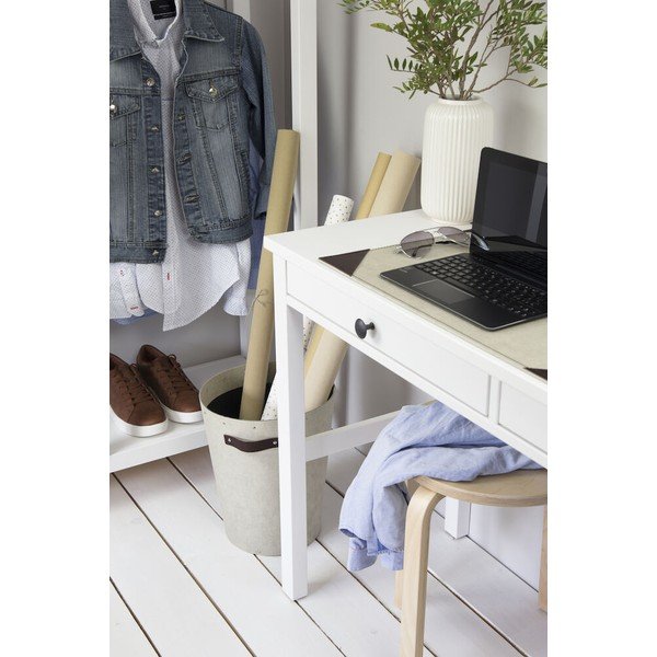 Kreminės spalvos šiukšliadėžė biurui Aries Canvas Paper Laminate – Bigso-image-3