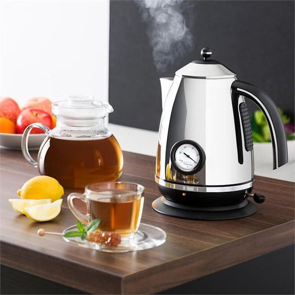 Sidabrinis elektrinis virdulys Klarstein Aquavita Chalet-image-1