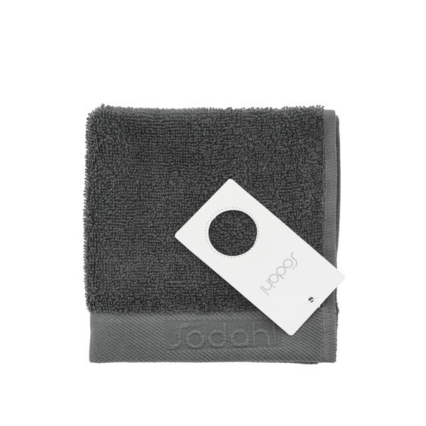 Tamsiai pilkos spalvos iš frote audinio iš medvilnės rankšluostis 30x30 cm Comfort – Södahl-image-2