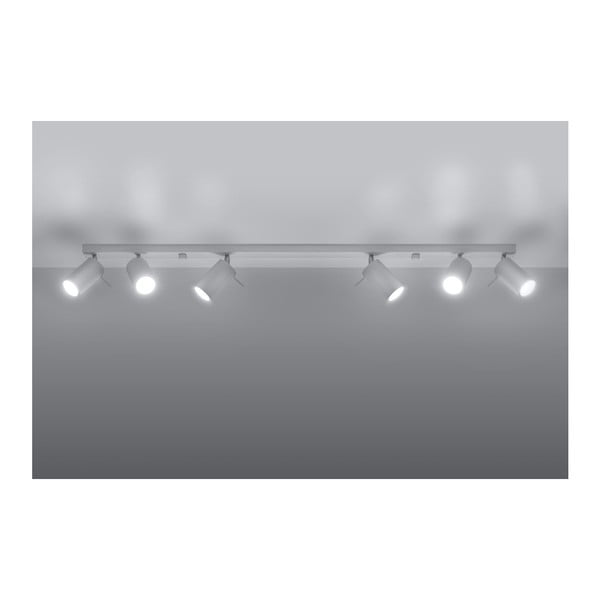 Baltas lubinis šviestuvas Sollux Etna 6L-image-4