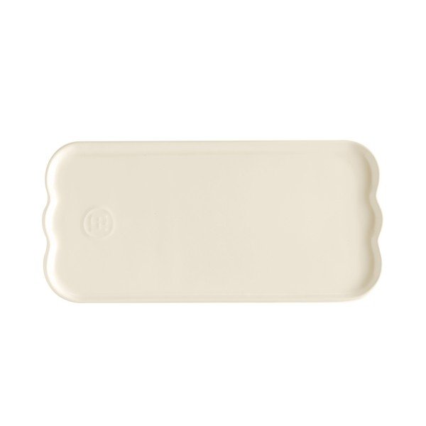 Kreminės spalvos skirta serviravimui iš keramikos lėkštė Madeleine – Emile Henry-image-3