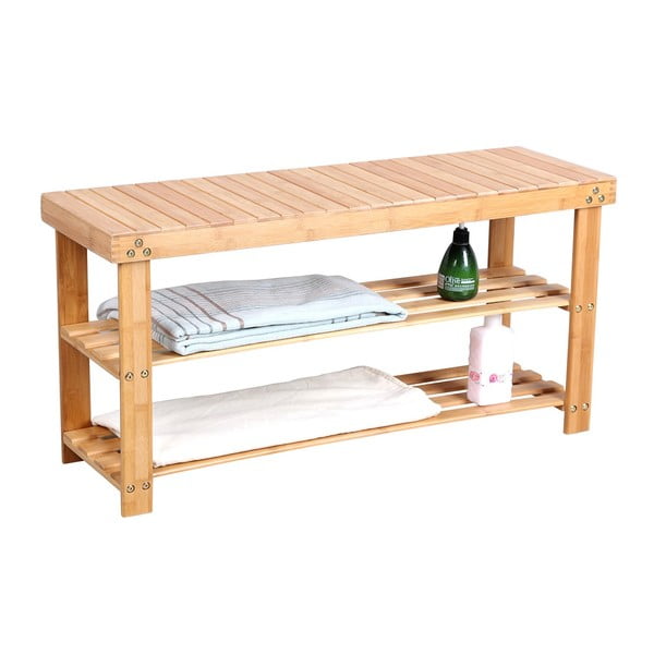 Bambukinė lentyna 8 poroms batų Songmics, 90 cm pločio-image-1