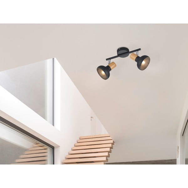 Matinės juodos spalvos taškinis šviestuvas ø 10 cm Latika – Reality-image-1
