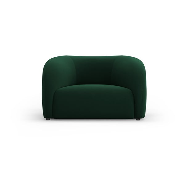 Krėslas iš velveto tamsiai žalios spalvos Santi – Interieurs 86