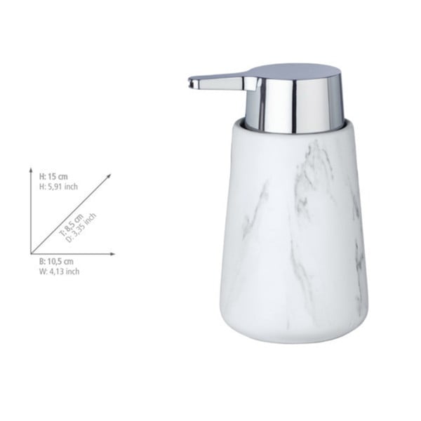 Baltas keraminis muilo dozatorius Wenko Adrada-image-1