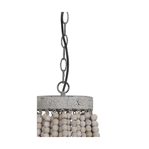 Kabantis šviestuvas baltos spalvos ø 36 cm su metaliniu gaubtu Luna – Light & Living-image-4