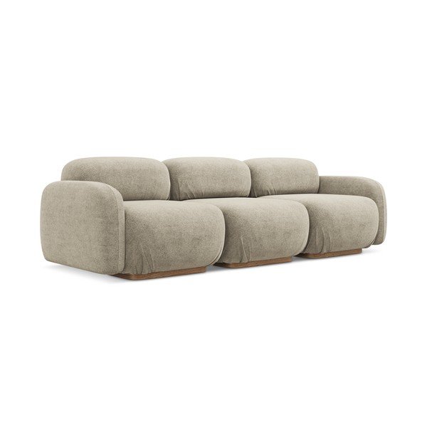 Smėlio spalvos iš boucle sofa 270 cm Ailani – Makamii-image-2
