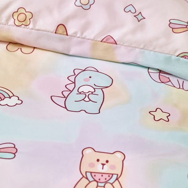 Rožinės spalvos viengulė vaikiška patalynė 135x200 cm Forever Together – Catherine Lansfield-image-4