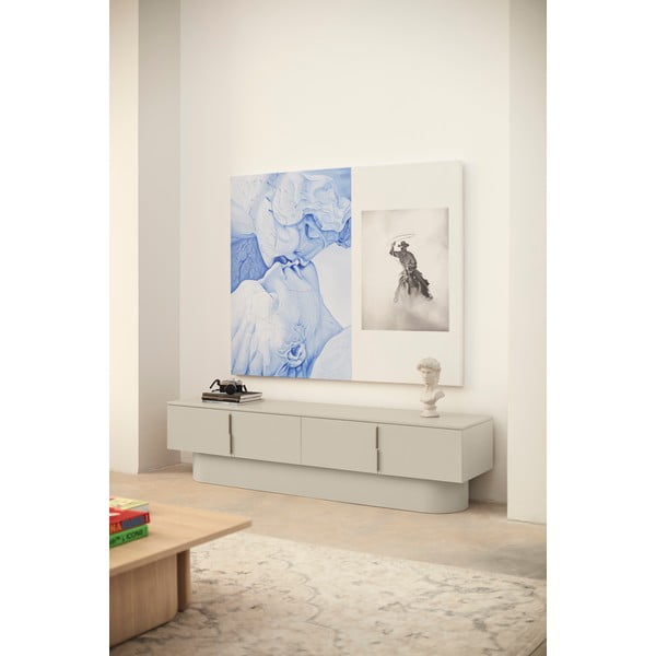 TV spintelė smėlio spalvos 200x50 cm Totem – Teulat-image-1