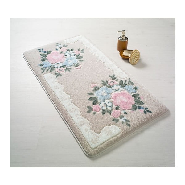 Rožinis vonios kilimėlis Confetti Bathmats June, 50 x 57 cm
