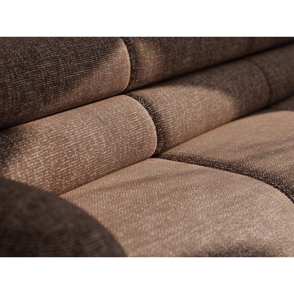Rudos spalvos sofa iš šenilinio audinio 220 cm Neo – Micadoni -image-4