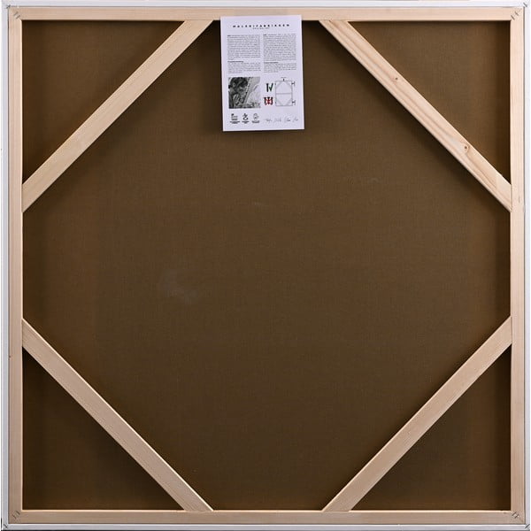 Paveikslas su rankomis dažytais elementais 102x102 cm Confidential Blue – Malerifabrikken-image-3