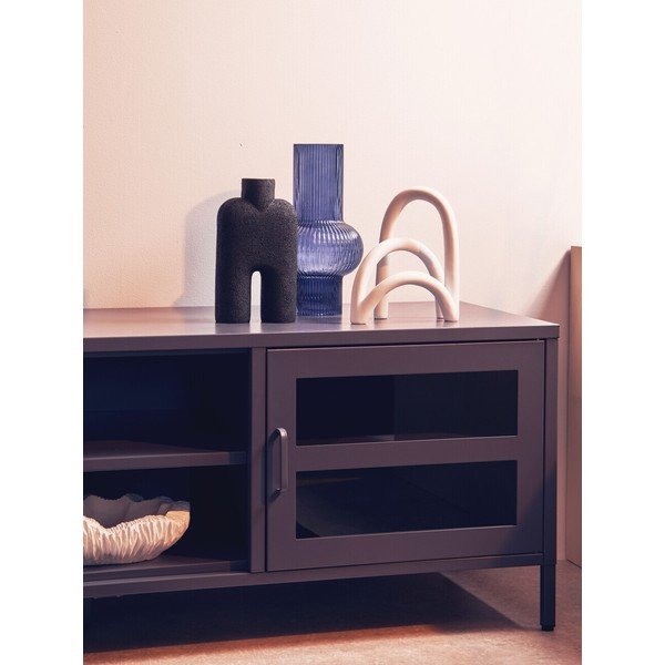 Pilkos spalvos iš plieno TV spintelė 150x50x45 cm Acier – Premier Housewares-image-2
