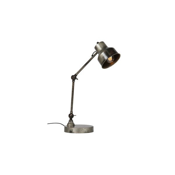 Sidabro spalvos grindų lempa WOOOD Hector, aukštis 66 cm-image-1
