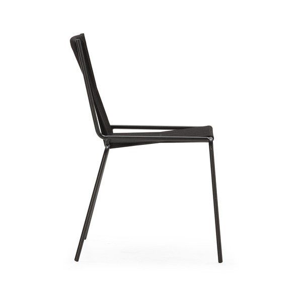 Juodos spalvos iš metalo galima dėti viena ant kitos valgomojo kėdės 2 vnt. Emily – Marckeric-image-4