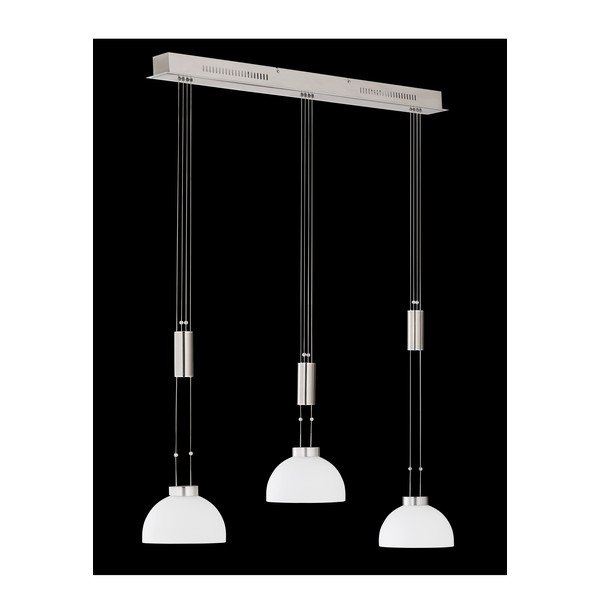 Iš metalo kabantis šviestuvas juodos spalvos LED su pritemdymo funkcija Avignon – Fischer & Honsel-image-1