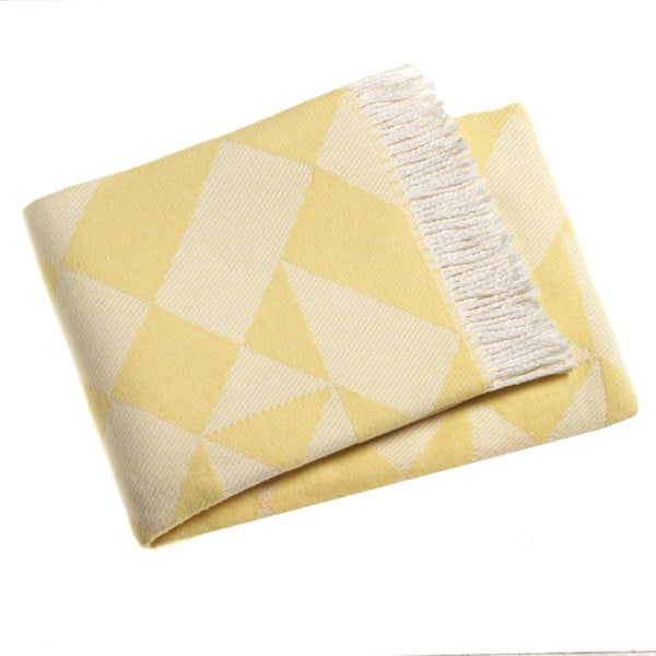 Geltonas pledas su medvilne "Euromant Granite", 140 x 180 cm