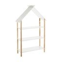 Vaikiška knygų spinta baltos spalvos 79x131 cm – Casa Selección