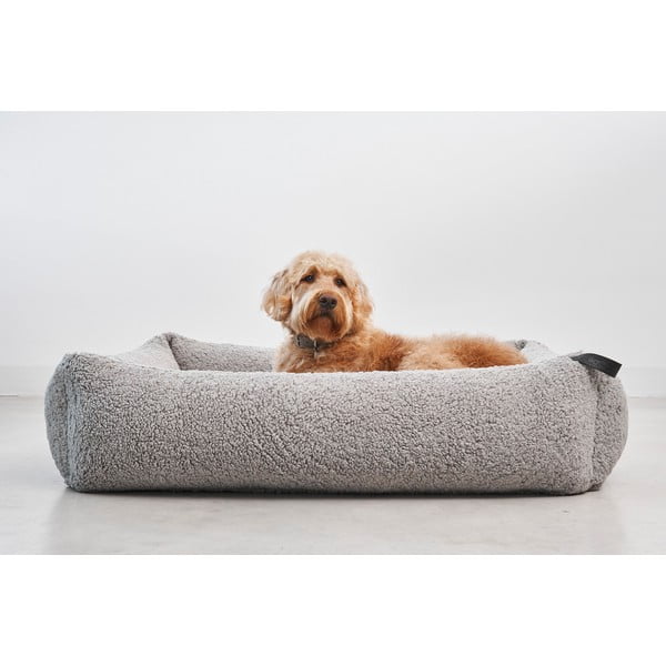Iš boucle augintinio guolis pilkos spalvos šuniui 65x80 cm Senso Pebble S/M – MiaCara-image-1