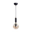Kabantis šviestuvas geltonos spalvos/juodos spalvos ø 15 cm su stiklo gaubtu Hector – Squid Lighting