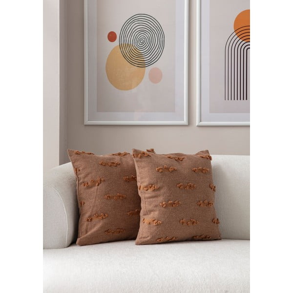 Dekoratyviniai pagalvių užvalkalai 2 vnt. 43x43 cm Tuffet – Mioli Decor-image-3