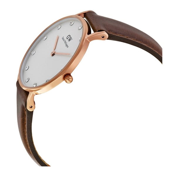 Daniel Wellington St Mawes moteriškas laikrodis su odiniu dirželiu ir rožinio aukso ciferblatu, ⌀ 34 mm-image-2