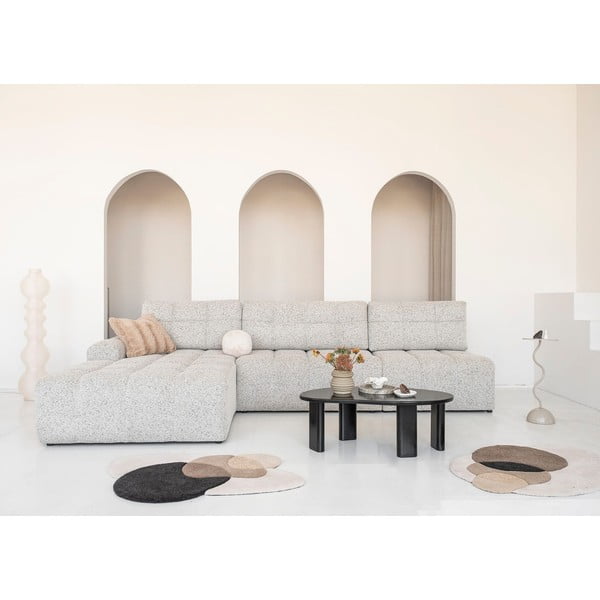 Smėlio spalvos sulankstoma/su sandėliavimo vieta modulinė kampinė sofa (su kairiuoju kampu) Lulu – Miuform-image-1