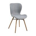 2 šviesiai pilkų valgomojo kėdžių rinkinys Actona Batilda