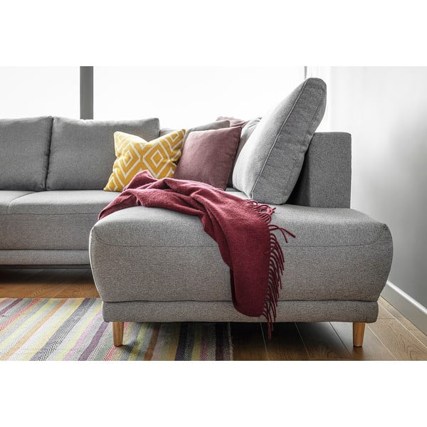 Šviesiai pilka sofa-lova Miuform Lovely Annie, dešinysis kampas-image-4