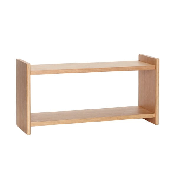 Kelių aukštų sieninė lentyna natūralios spalvos iš ąžuolo 62 cm Less – Hübsch