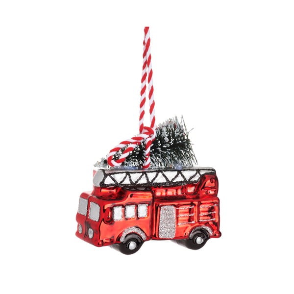 Rankų darbo eglutės papuošimas 8 cm Fire Engine – Sass & Belle