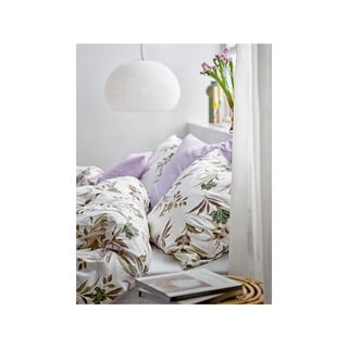Iš satino medvilnės viengulė patalynė žalios spalvos/smėlio spalvos 140x200 cm Soft Tropic – Södahl